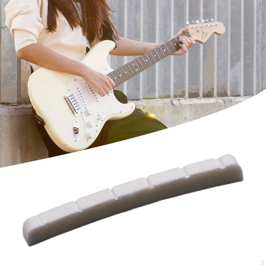 Electric Guitar Bone Nut Artificial Easy to Install Maintenance Precision Luthier Tool