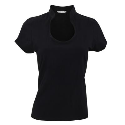 Womens/Ladies Corporate Short Sleeve Keyhole Neck Top