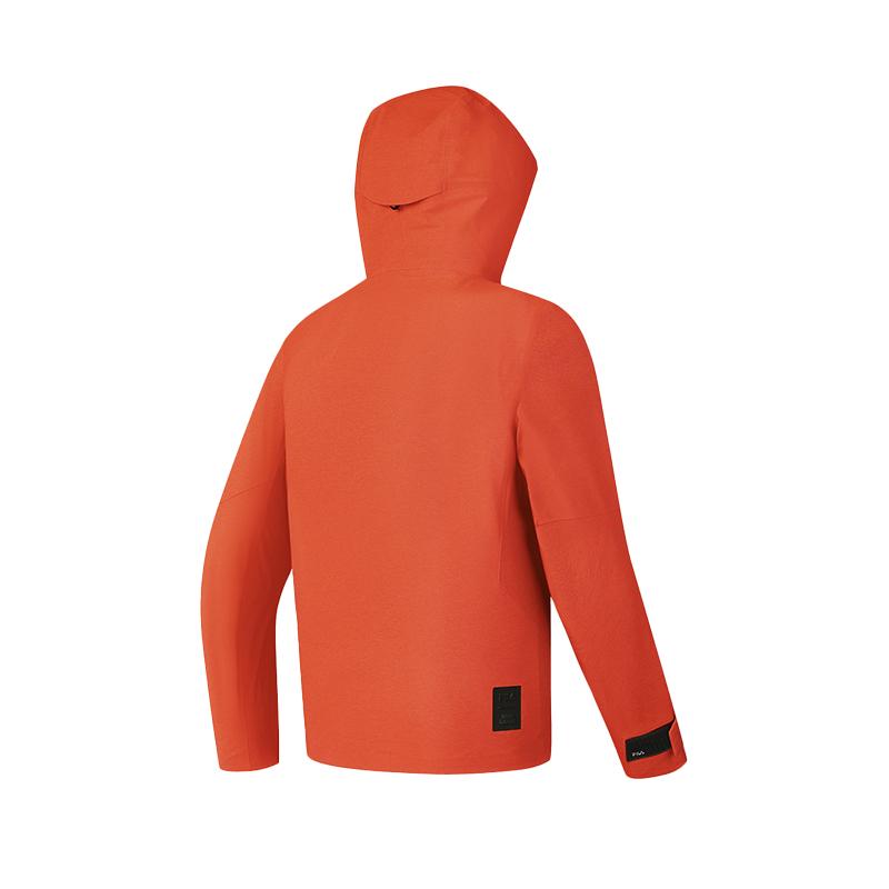 New FILA Waterproof Windbreaker Jacket Men's Sandy Orange A11M447704FOR