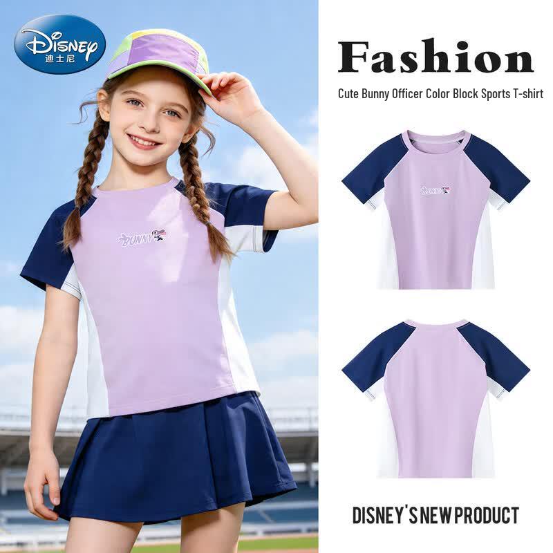Disney Girls Judy Colorblock Sporty T-Shirt 140