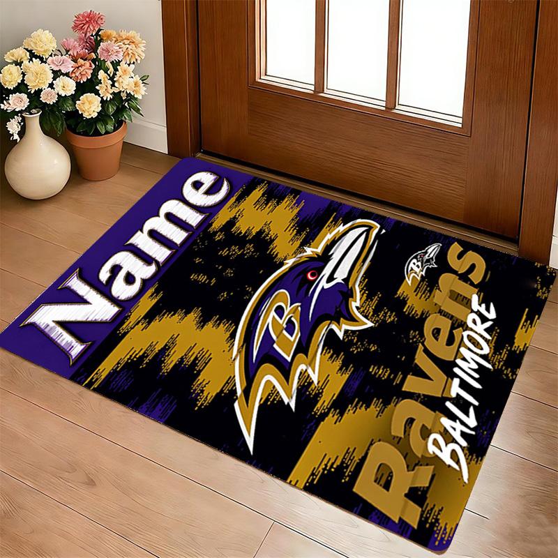 Custom Ravens Pride Area Rug Living Room Nonslip Soft Carpet For Bedroom Game Playroom Sofa Office Home Decor Doormat Christmas Gift C10371