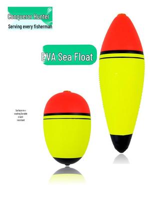 Flotador EVA Anticolisión para Pesca de Roca a Prueba de Viento - Agujero Doble Peso Sumergido para Lanzamiento Largo