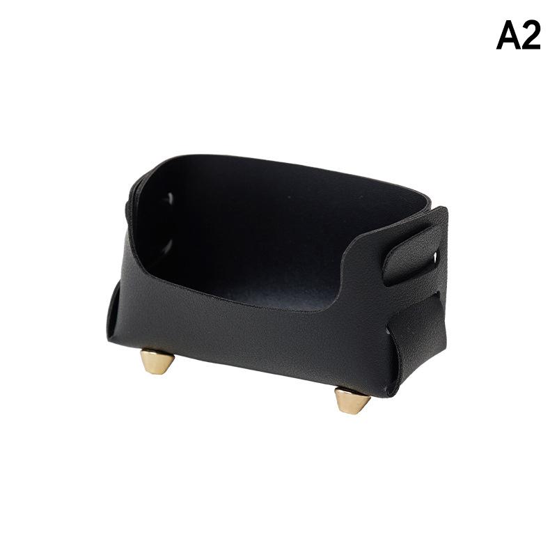 texturePU Business Card Holder with 2 Sections Desktop Display Stand for Office Desk Card Organization Professional Use