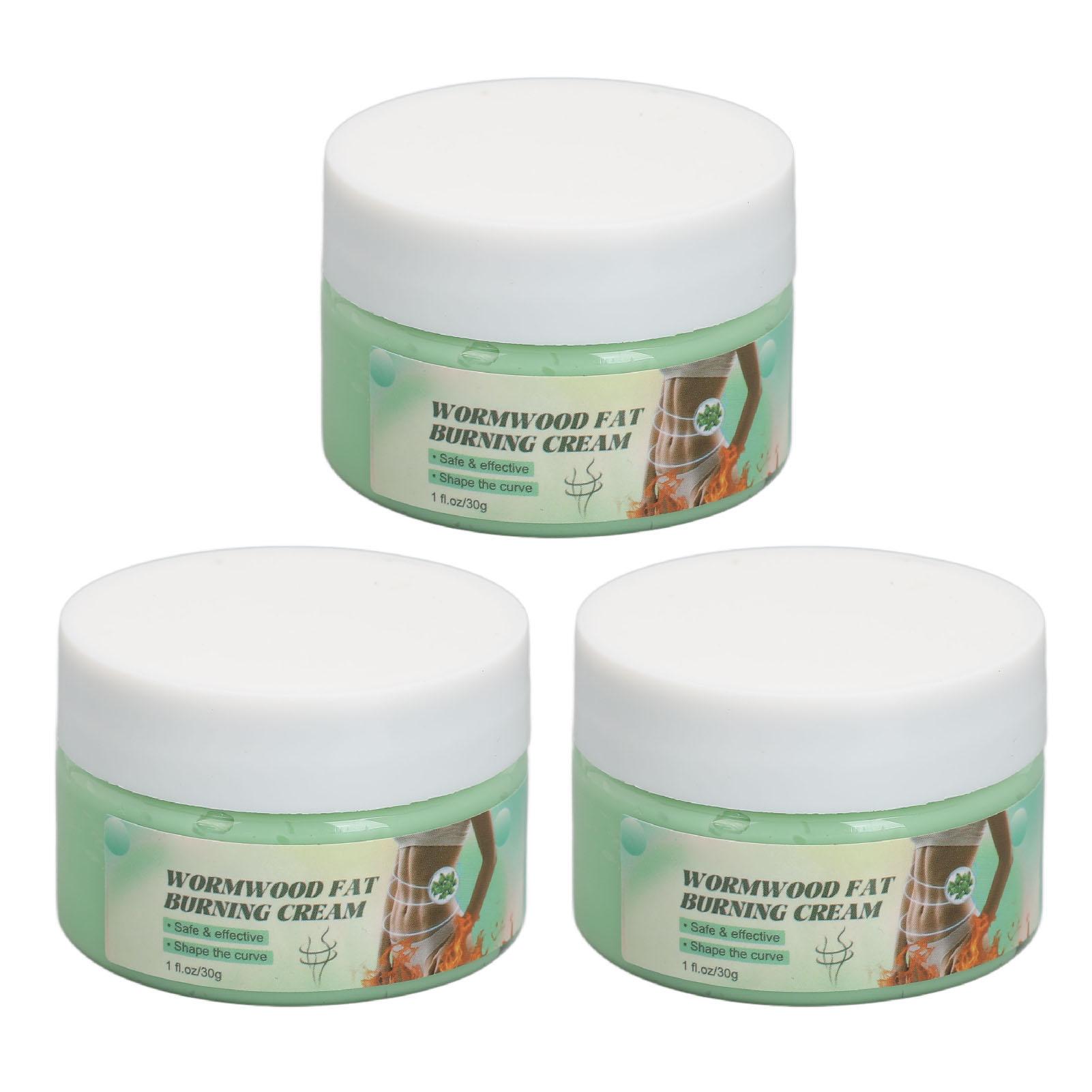 

3Pcs Wormwood Fat Burning Cream Body Slimming Cream Belly Shaping Hot Cream 30g for Women