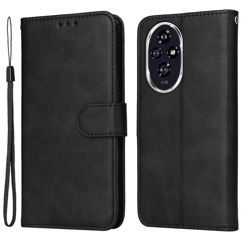 Für Honor 200 5G Hülle PU Leder Ständer Handyhülle mit 3 Kartenfächern