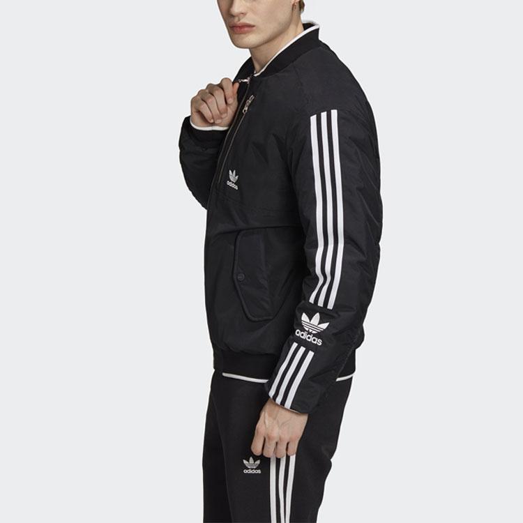 Adidas Originals Trefoil Padded Jacket Warm Windproof Cotton Coat Men Outerwear Black GC8694