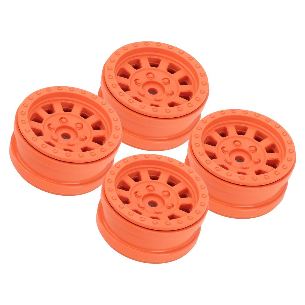1.9in Wheel Rims RC Beadlock Wheels Rims for Axial SCX10 for Traxxas 1 10 RC Crawler Cars Orange