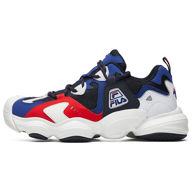 FILA Ugly Fabric Synthetic Leather Low Top Sports Casual Shoes Women Sneakers Blue F12W941129FNB