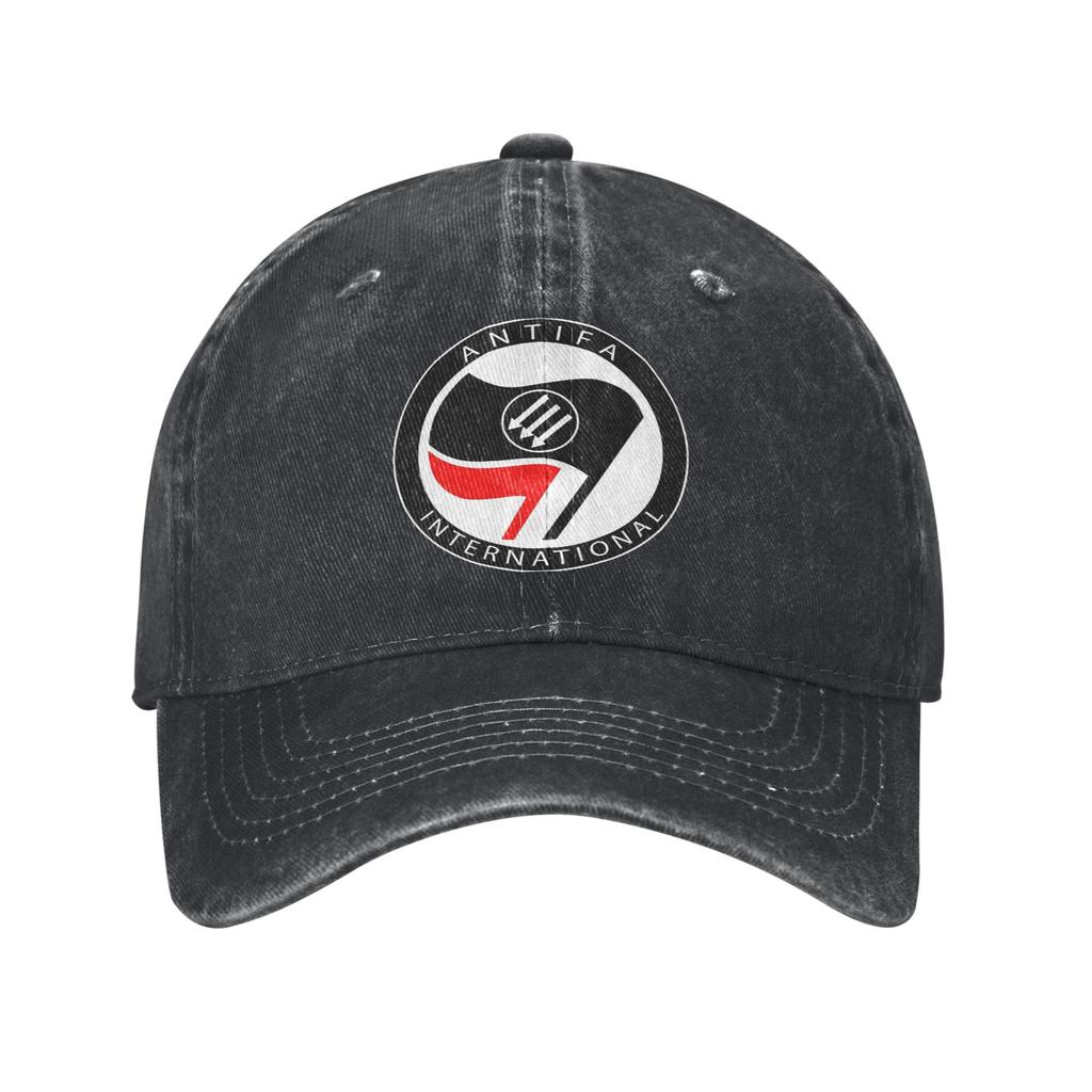 2026 Berretto da Baseball Antifa Anarco Sole Bandiera Comunista Stile di Strada Donna Uomo Lavato Cappellino da Camionista Protezione Solare Esterno Palestra Baseball