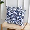 Fodera per Cuscino Quadrata Decorata Floreale Blu Mediterranea Siciliana 2 Pezzi Copricuscino Decorazione Cuscino Cuscino da Arredo Comfort per la Casa