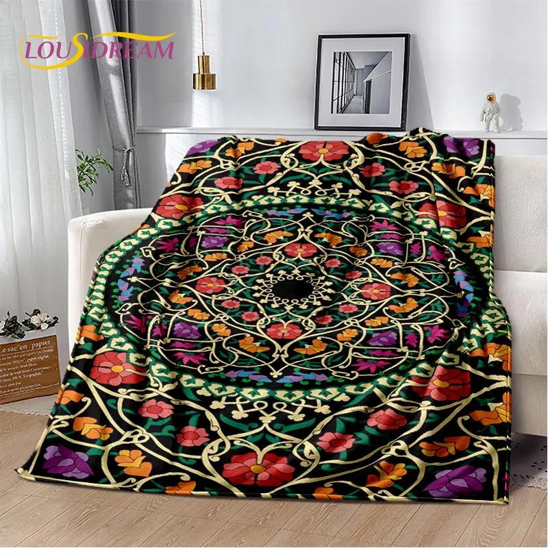 Bohemia Nordic Persia Series Soft Plush Blanket,Flannel Blanket Throw Blanket for Living Room Bedroom Bed Sofa Picnic Cover Kids