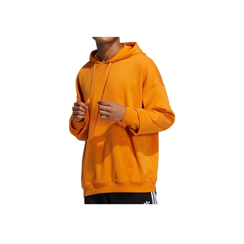 Adidas Originals Trefoil Logo Animal Print Hoodie Men Tops Orange HJ7823
