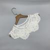 Wool Winter Coat Collar With Embroidered Floral Design For Adults Fashion Accessory