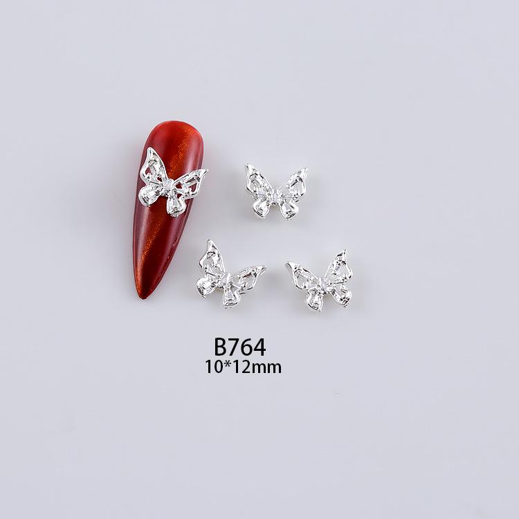 3D Alloy Hollow Butterfly Nail Art Jewelry