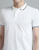 Monte Carlo Mens Solid White Collar Neck Half Sleeve T-Shirt