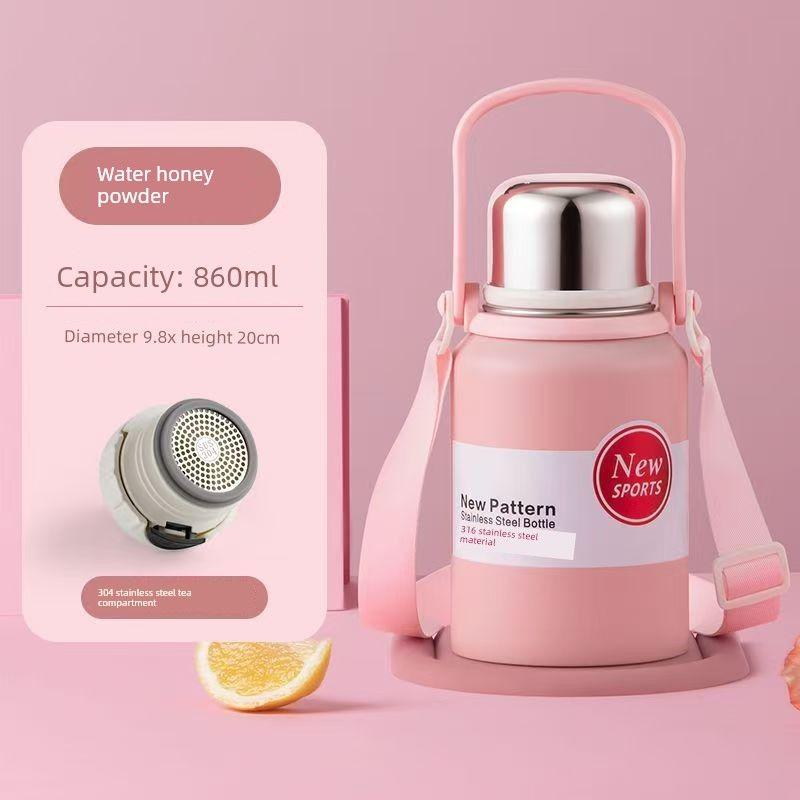 Stainless Steel 316 Large Capacity Vacuum Cup for Male and Female Students Good-looking Tea Cup Portable Car Outdoor Kettle