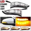 LED DRL Flowing Side Rear-view Mirror Dynamic Turn Signal Light Lamp For Toyota Vios Altis Yaris Corolla Camry