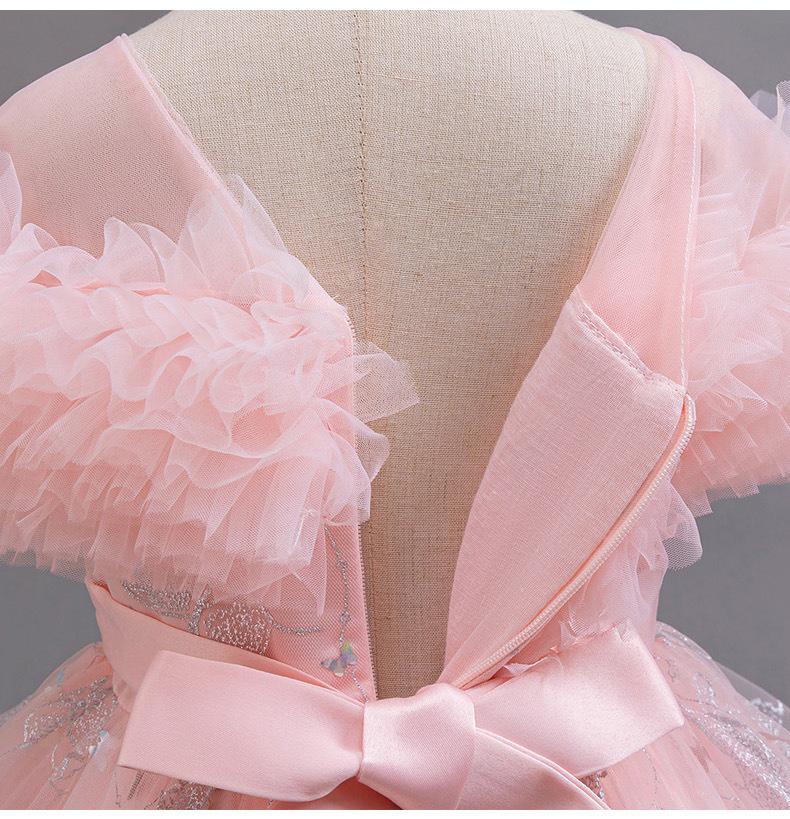 Vestito da Principessa Bambina Zi Xia per Età 2-3: Gonna in Rete, Abito da Sposa e da Sera