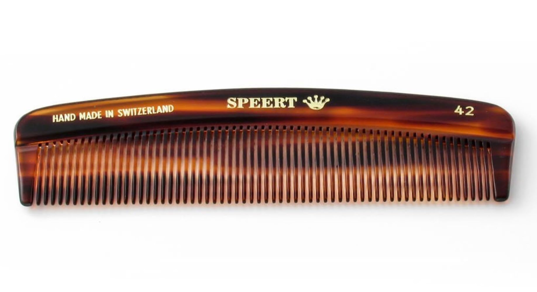 

Speert Handmade Narrow Tooth Comb Tortoiseshell Havana Acetate Thin Straight Thin Detangling Parting Grooming Teasing Hair Styling Hairdresser Barber