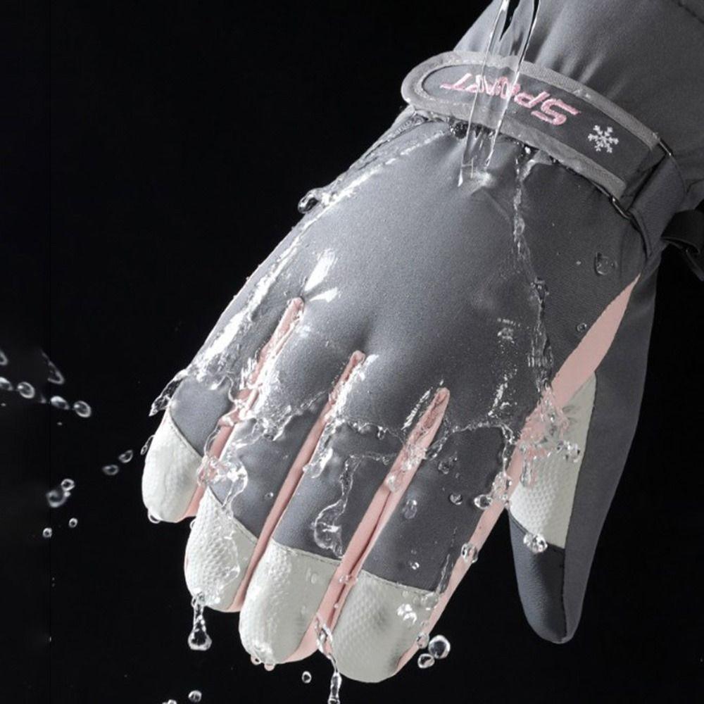 Warm Driving Gloves Anti-Slip Snowboard Mittens Touchscreen Gloves  Motorcycle