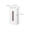 Yamazaki Jitsugyo Magnetic Tissue Case Regular Size White [Compatible Size: Inner Dimensions Approx. W12 x D7 x H25cm] Tower Tissue Cover for Hiding