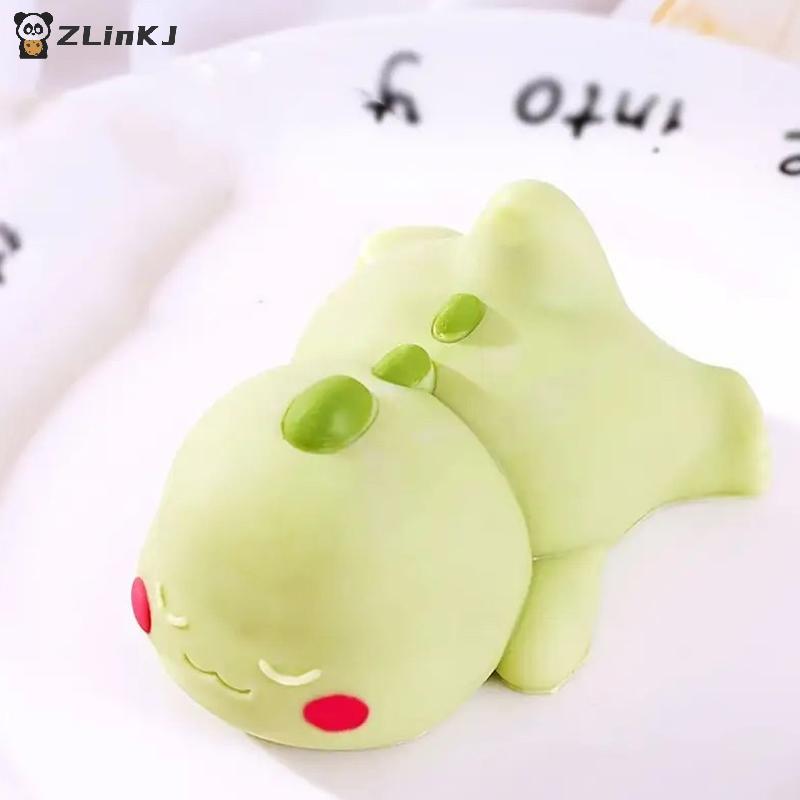 1PCS Cartoon Green Dino Dinosaur Pudding Silicone Mold Cute Animal Mousse Mold Custard Mold Cake Decoration Baking Bakery Tool