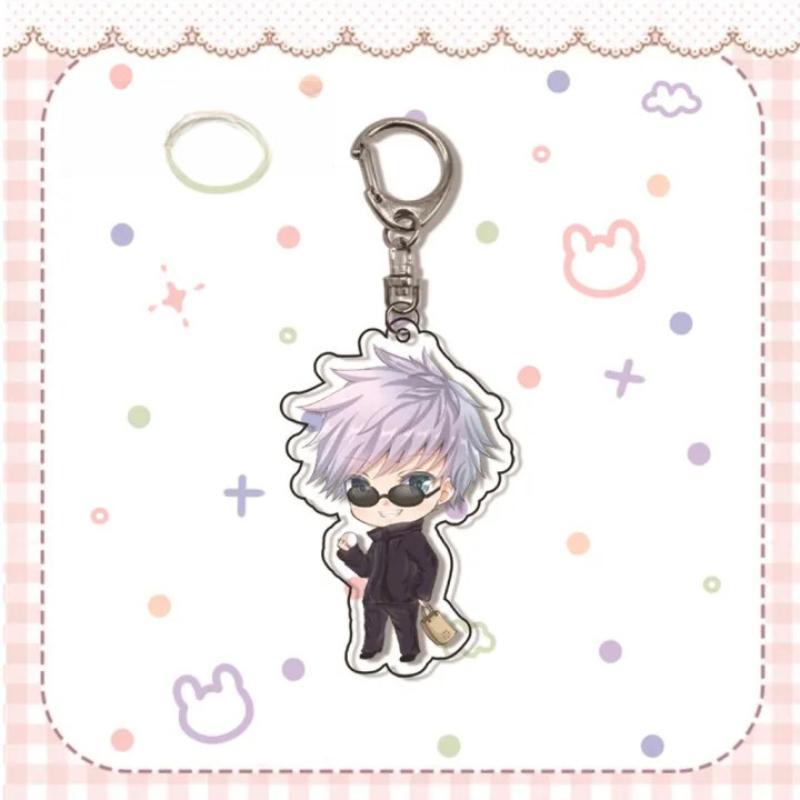 Jujutsu Kaisen Gojo Satoru Itadori Acrylic Keychain 55mm Anime Cosplay Accessory