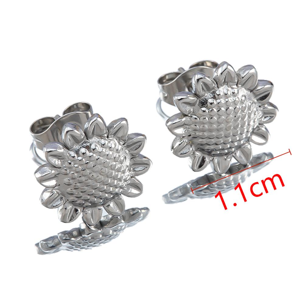 

2pcs 4pcs Stainless Steel Love Heart Ear Studs Minimalist Stud Earrings Earplug for Women Girl DIY Accessories Jewelry Making 2pcs (1pair)