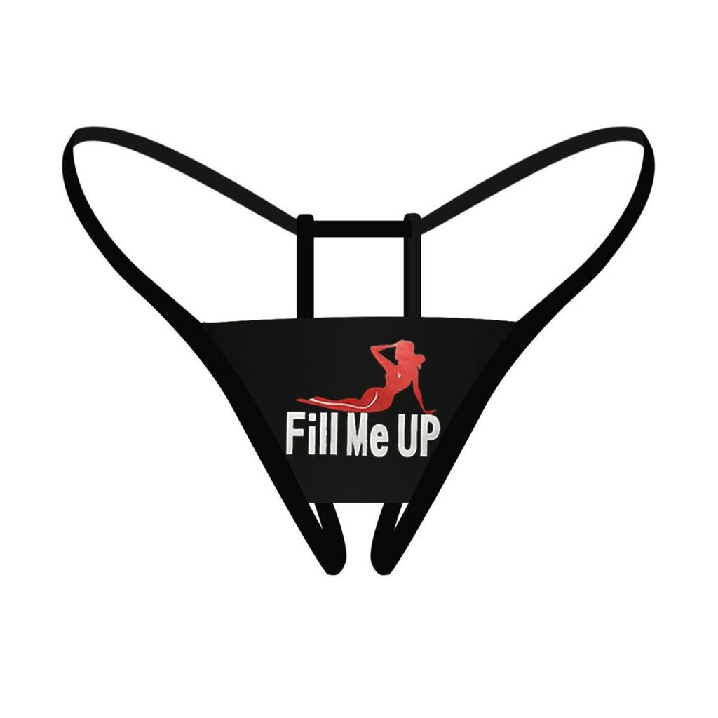 Seamless Women's Sublimation-Proof Thong for Yoga and Sports with Letter Design