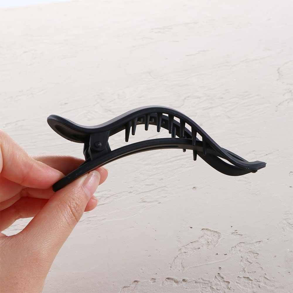 Elegant Wild Candy Color Seamless Women Matte Hair Claw Duckbill Clip Plastic Face Wash Hairpin