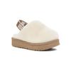 UGG Sheepskin Comfortable Casual Versatile Non-Slip Childrens Slippers Baby Slippers Off-White 1123633T-NAT