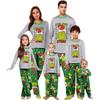 Ebeveyn-Çocuk Noel Baskılı Ev Takımı Uzun Kollu Üst Ve Pantolon