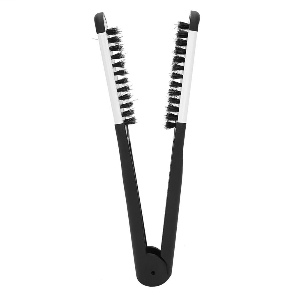 Professional Styling Comb Anti-Static V Shaped Clamp Hair Straightening Comb  Hair Straightening