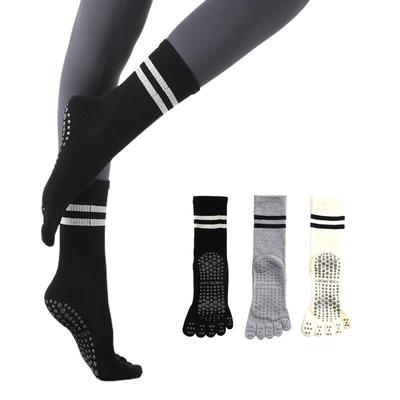 GreenGee Yoga Cold Weather Pilates Antibacterial and Suitable for All Unisex Women's Five-Toe Socks, Non-Slip, Cotton, Warm, Protection, Socks,