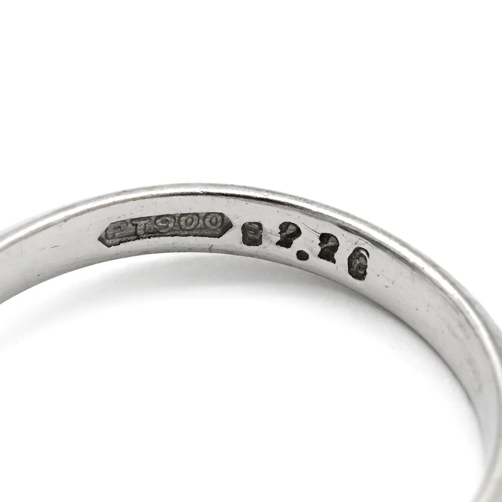 NON BRAND - Blue sapphire 2.26ct, diamond 0.64ctRing ring Pt900/sapphire #14(JP Size) Array