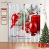 3D Cartoon Santa Claus Elk Curtains Christmas Home Decor Curtains 2 Panels Living Room Bedroom Balcony Kitchen Decor Curtains