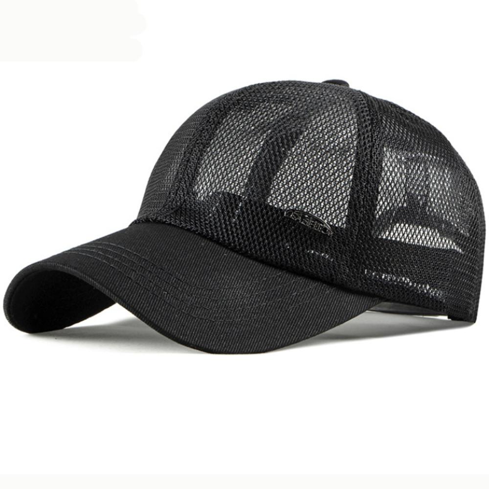 HT4757 Spring Summer Mesh Trucker Cap Men Women 6 Panels Baseball Hat Classic Breathable Baseball Cap Male Female Snapback Caps