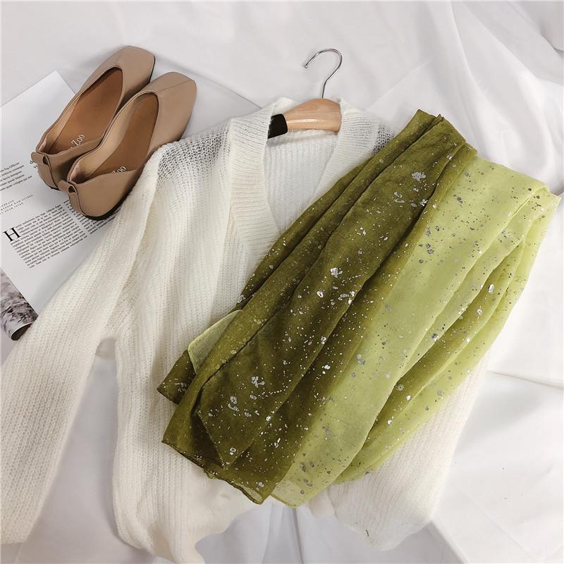 

Испания Мода Омбре Блеск Вискоза Шаль Шарф Женский Блинг Блинг Мерцающий Пашмина Стола Накидка Снуд Мусульманский Хиджаб 180*90 см