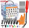 925-Piece Car Body Fasteners Kit: Snap Fasteners, Rivets, Fender Screws & Accessories