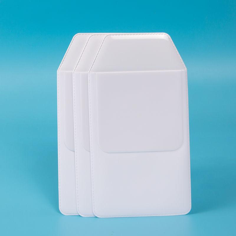 

PVC Leak-proof Ink Pen Holder Bag Simple 3pcs Doctors Nurses Pocket Pen Case Gel Pen Pouch for Medical Workers Protective Sleeve білий
