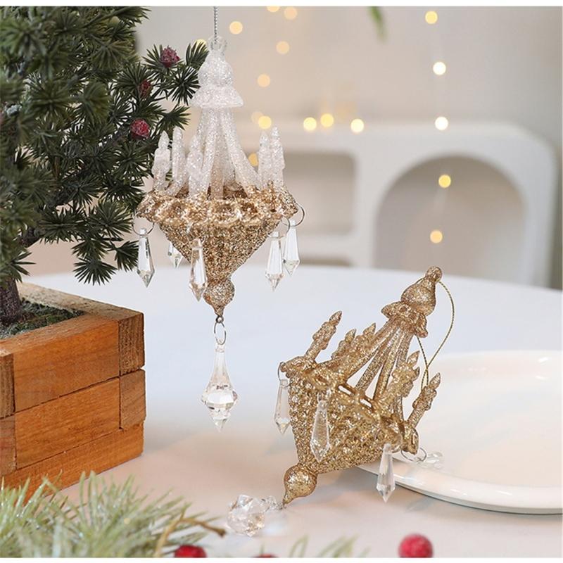 Funkelnder Acryl-Kristall-Kronleuchter Anhänger Schmuckstück Weihnachtsbaum Dekoration Top-Angebot