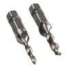 Tap Drill Bits Hex Shank HSS 4341 Hand Drill M3-M10 Silver