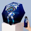 Astro Bot Printed 5?Fold Mini Umbrella 8?Rib Windproof Compact Umbrella For Women Pocket Carry