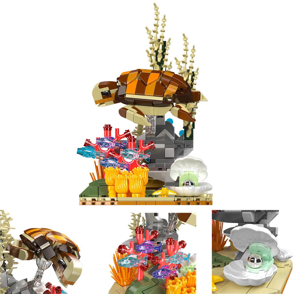 MOC Building Blocks Insect Nature Series - Ant/Cicada/Turtle/Devil Fish/Squid/Grasshopper/Spider Model DIY Toys for Kids Gift