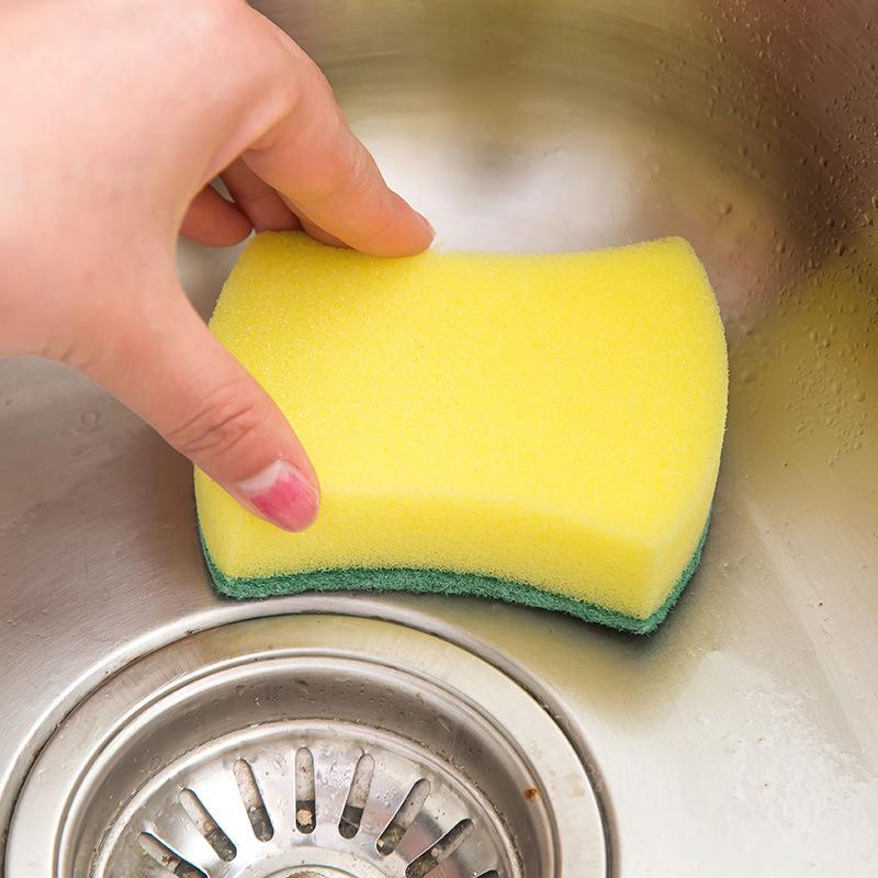 Double-Sided Magic Sponge Scouring Pads for Kitchen Cleaning