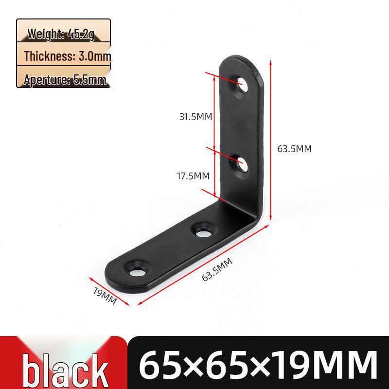 Stainless Steel L-Shaped 90° Angle Bracket Shelf Support