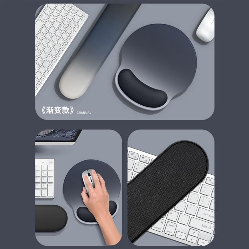 Ergonomic Mouse Wrist Pad Comfortable Breathable Silicone Computer Mouse Wrist Rest Ergonomic Support for Desk Office