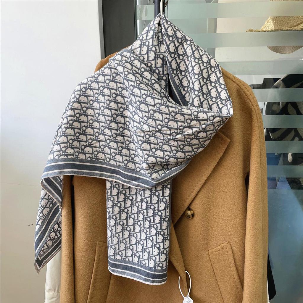 Herringbone Velvet Scarf: Winter, Versatile, Thickened, Hand-Rolled Edges, Small & Long