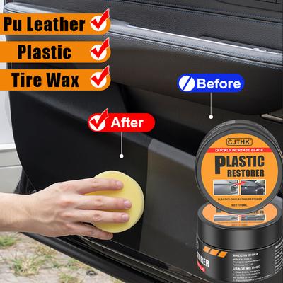 Car Plastic Restorer Back To Black Gloss Auto Interior Leather & Panel Renewal Wax Coating Agent Auto Polish And Repair Coating
