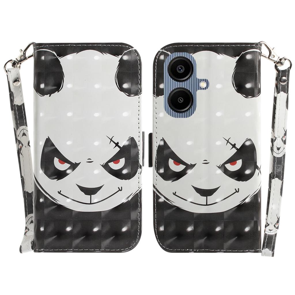 For Samsung Galaxy A07 5G Case Pattern Printing Leather Wallet Phone Cover with Wrist Strap